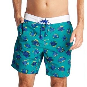 NAUTICA Blue Sail Fish Swim Trunk